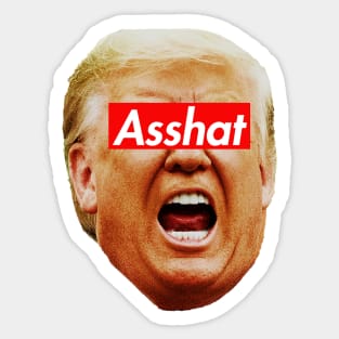 trump Asshat Sticker